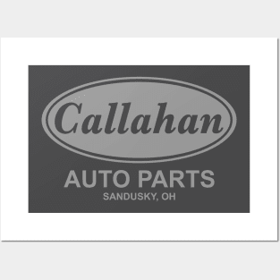 Retro Callahan Auto Parts Grey Posters and Art